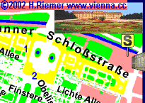   -  / 1.  /   Schoenbrunn - Tour 3 / Station 1 / Schönbrunn