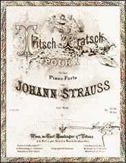 Plakat Trisch Tratsch Polka von Johann Strauss Sohn